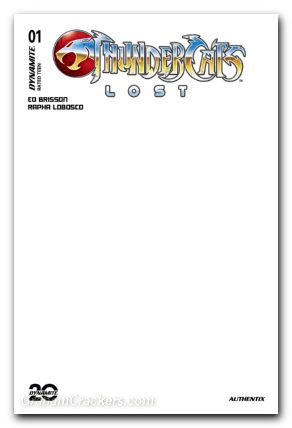 Thundercats Lost #1 cover h blank authentix