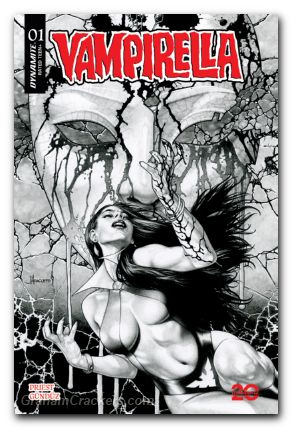 Vampirella #1 (2025) cover o anacleto b&w variant