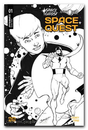Space Ghost Jonny Quest Space Quest #1 cover m bagley line art variant