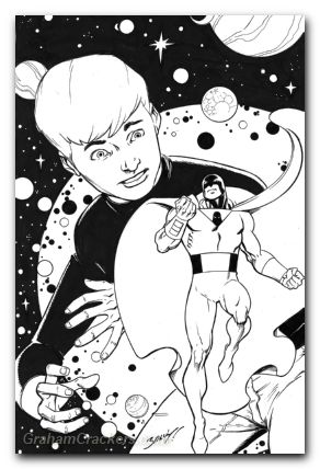 Space Ghost Jonny Quest Space Quest #1 cover q bagley line art virgin variant