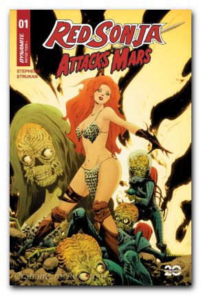 Red Sonja Attacks Mars #1 cover b lee