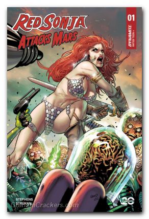Red Sonja Attacks Mars #1 cover c land
