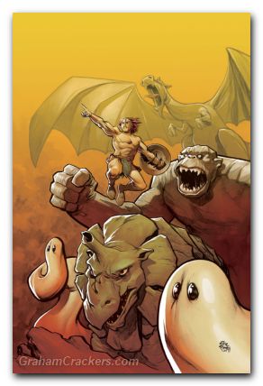 Herculoids #2 (2025) cover n powell foil variant