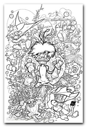 Darkwing Duck #2 (2025) cover k cangialosi line art virgin variant