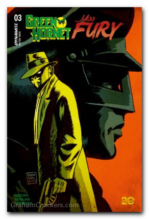 Green Hornet Miss Fury #3 (2024) cover a francavilla