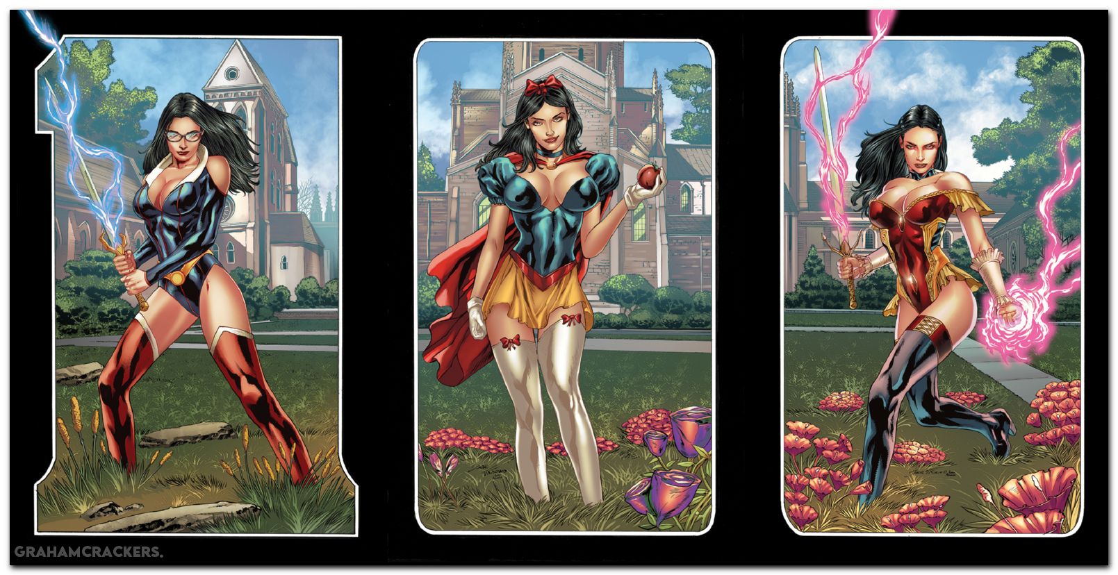 Grimm Fairy Tales #100 (2016) cover j vitorino trifold