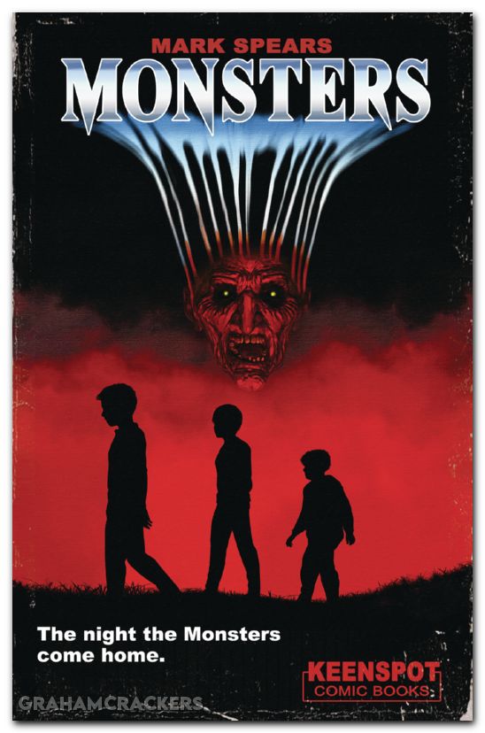 Mark Spears Monsters #7 cover e halloween Iii homage