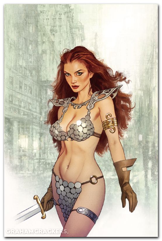 Sonja Reborn #1 (2025) cover i middleton foil virgin