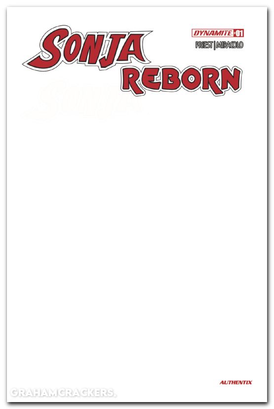 Sonja Reborn #1 (2025) cover j blank authentix