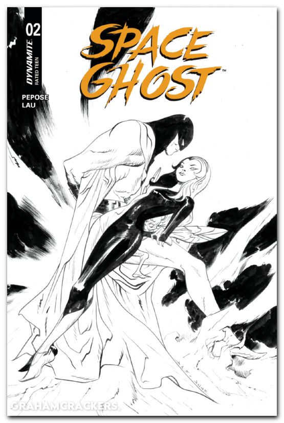 Space Ghost #2 (2025) cover k lee line art variant