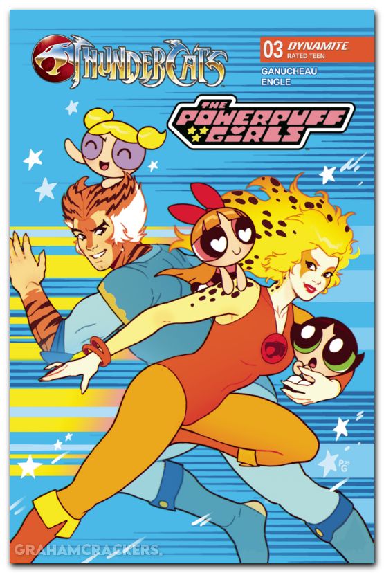 Thundercats Powerpuff Girls #3 (2025) cover a ganucheau
