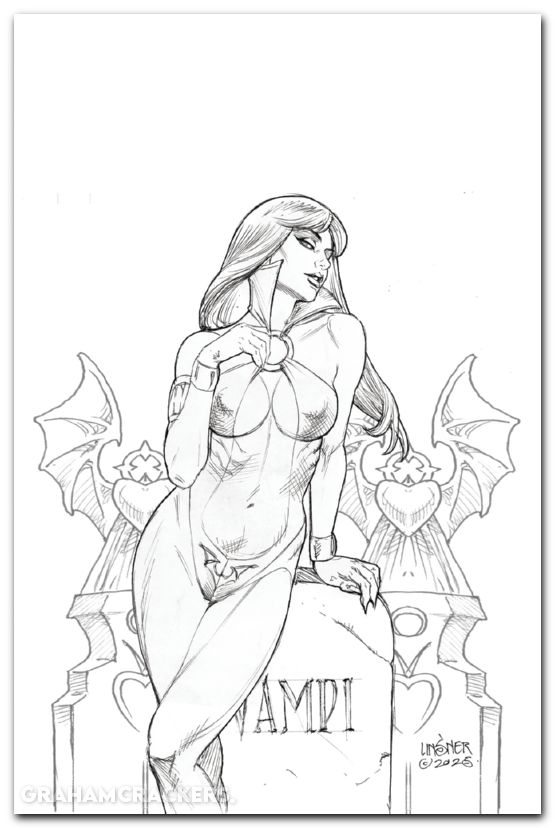 Vampirella Armageddon #2 (2025) cover n linsner line art virgin variant