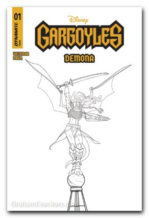 Gargoyles Demona #1 (2025) cover m paur line art variant