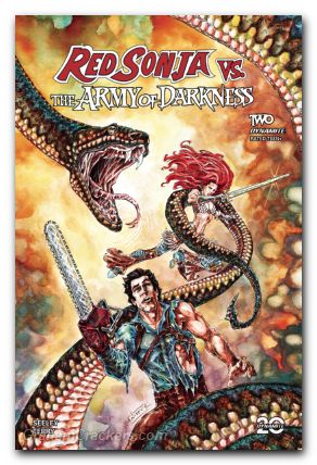Red Sonja Vs The Army Of Darkness #2 (2025) cover d jelenic
