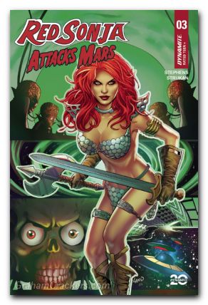 Red Sonja Attacks Mars #3 cover c land