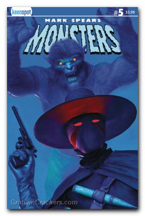 Mark Spears Monsters #5 cover a the fight