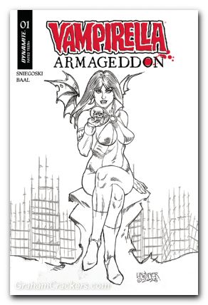 Vampirella Armageddon #1 (2025) cover o linsner line art variant