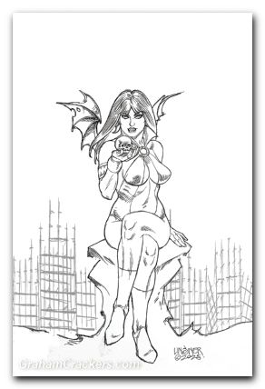 Vampirella Armageddon #1 (2025) cover s linsner line art variant
