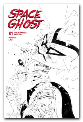 Space Ghost #1 (2025) cover n lee line art variant