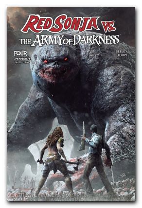 Red Sonja Vs The Army Of Darkness #4 (2025) cover a barends