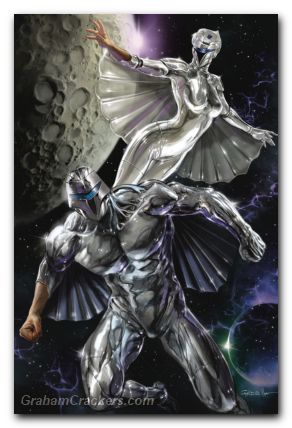 Silverhawks #1 (2025) cover l parrillo foil virgin variant