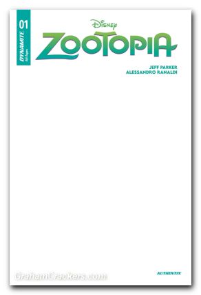 Zootopia #1 (2025) cover h blank authentix
