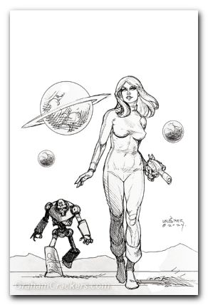 Barbarella #4 (2024) cover k linsner line art virgin variant