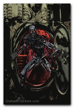 Terminator #4 (2024) cover m staggs virgin variant