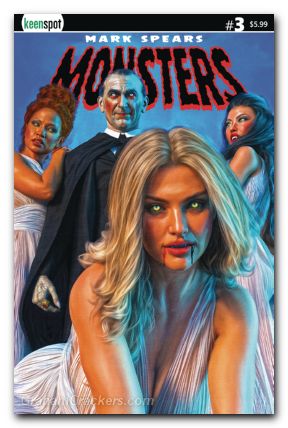 Mark Spears Monsters #3 cover b dracula and brides
