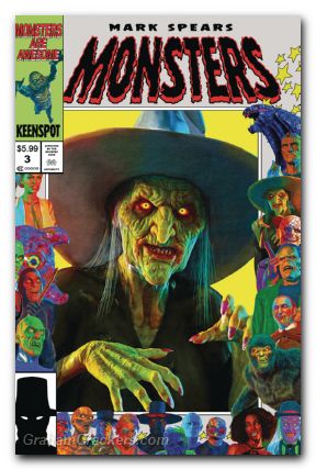 Mark Spears Monsters #3 cover e witch homage