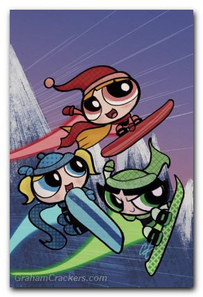 Powerpuff Girls Winter Snowdown Showdown #1 (2024) cover e staggs virgin variant