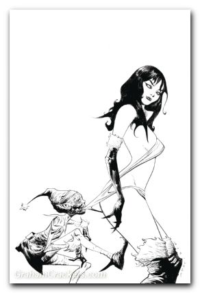 Vampirella Helliday Special #1 (2024) cover h lee line art virgin variant