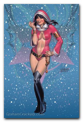 Vampirella Helliday Special #1 (2024) cover i linsner virgin variant