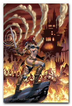 Red Sonja #17 (2023) cover i geovani virgin variant