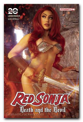 Red Sonja Death And The Devil #4 (2024) cover d cosplay