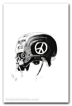 Terminator #3 (2024) cover l shalvey line art virgin variant