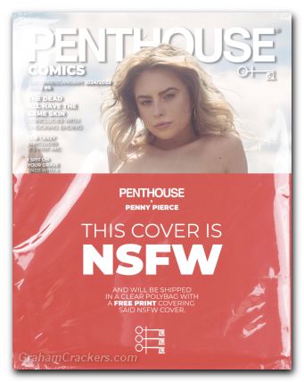 Penthouse Comics #6 (2024) cover e polybagged photo