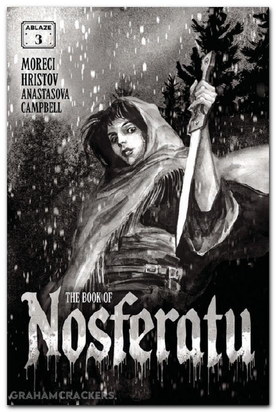 Book Of Nosferatu #3 cover b hristov b&w variant