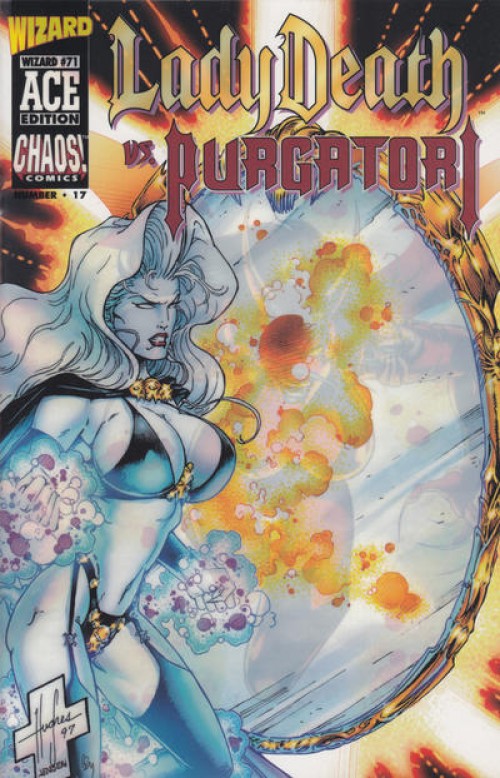 Wizard Ace Edition #17 Lady Death vs Purgatori (1997)