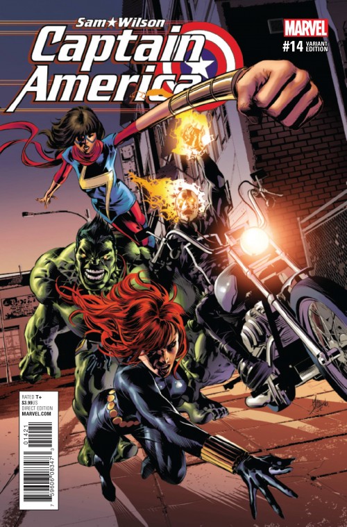 Captain America Sam Wilson #14 (2015) champions variant