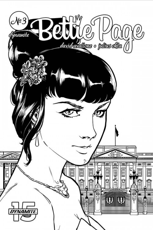 Bettie Page #3 (2018) ohta b&w variant