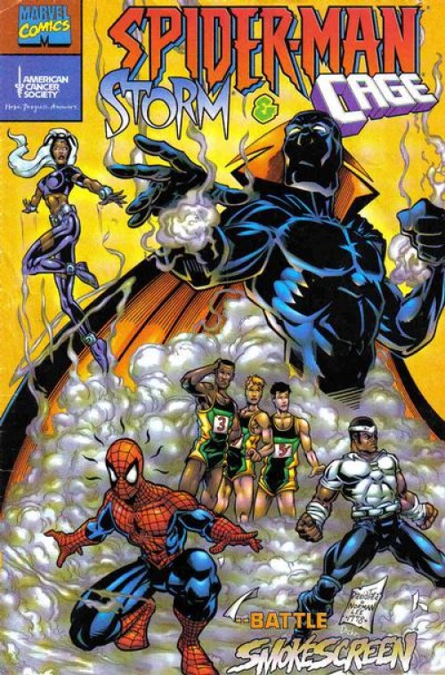 Spider-Man Storm and Cage 1998 printing