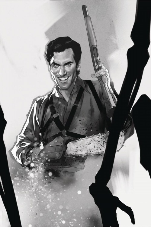 Death To Army Of Darkness #5 cover h oliver b&w virgin variant