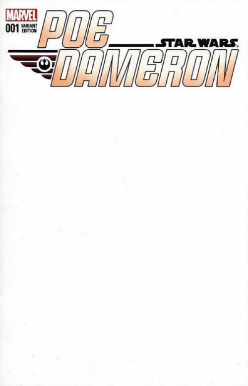 Star Wars Poe Dameron #1 (2016) blank cover