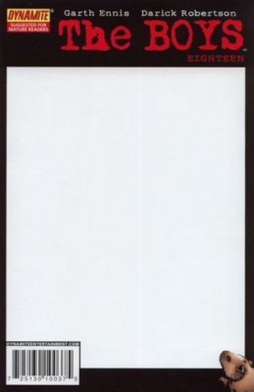 Boys #18 (2007) blank variant