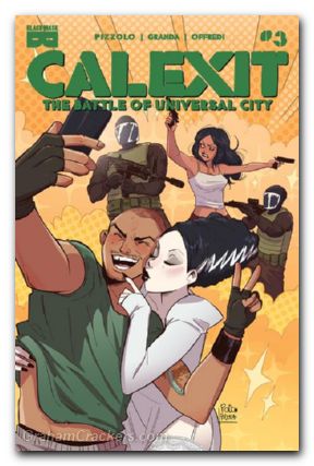 Calexit The Battle Of Universal City #3 cover b pocetta variant