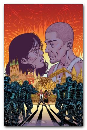 Calexit The Battle Of Universal City #3 cover c granda gallery edition variant