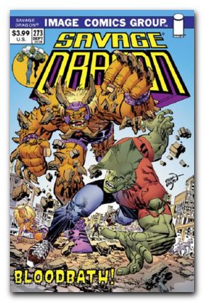 Savage Dragon #273 (1993) cover b larsen 70s trade dress variant