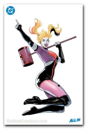 Harley Quinn #44 (2021) cover e sampere all in foil variant