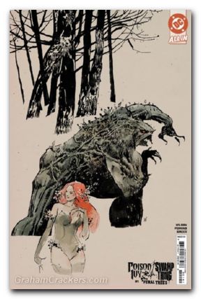 Poison Ivy Swamp Thing Feral Trees #1 (2024) cover d wood variant